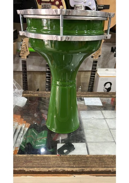 4 Numara Alüminyum Yeşil Darbuka SV104 modelleri