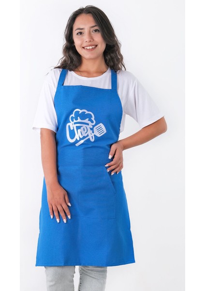 Mavi Unisex Mutfak Önlüğü, Şık ve Rahat Tasarım, 60x80 cm, Pamuk Polyester fiyatları