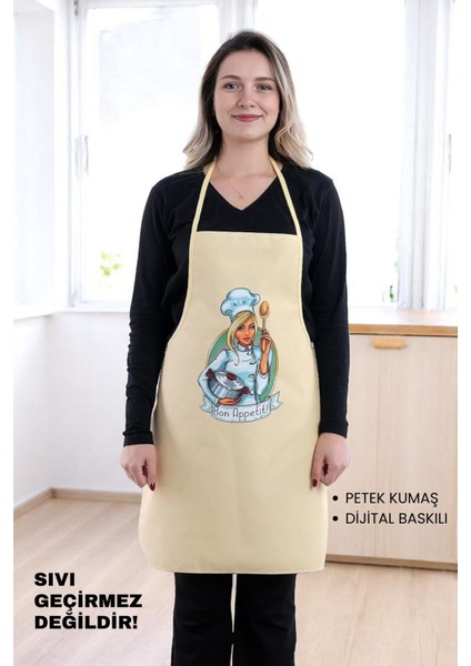 Siyah ve sarı mutfak önlüğü ikili seti, şık ve kullanışlı, leke tutmaz polyester materyal fiyatları