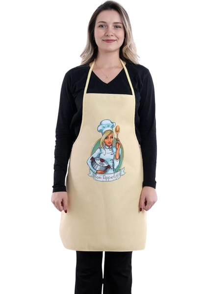 Siyah ve sarı mutfak önlüğü ikili seti, şık ve kullanışlı, leke tutmaz polyester materyal fırsatları