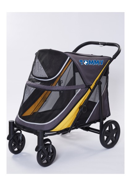 Evcil Hayvan Arabası Gri 112*65*100CM Max 40KG Zrnet