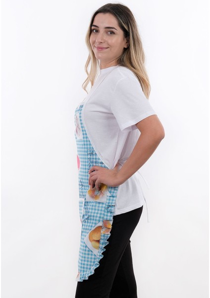 Şık ve kullanışlı 2'li sıvı geçirmez mutfak önlüğü seti, 50x70, yeşil renk fırsatları