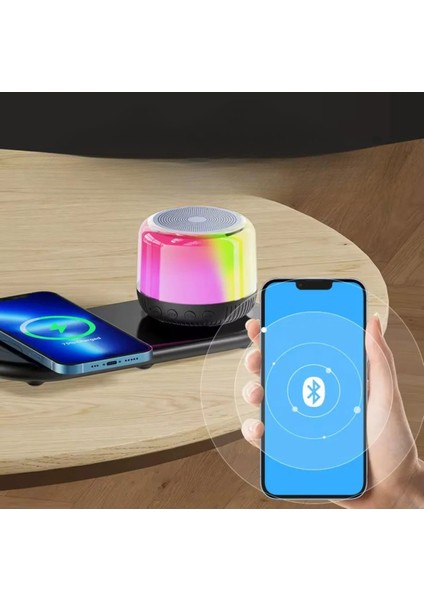 Magsafe Şarj Stantlı Kablosuz Rgb Hoparlör indirimleri