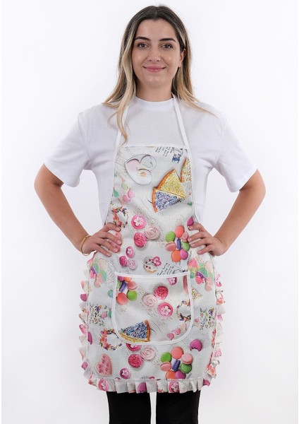 İkili Mutfak Önlüğü, Su Geçirmez, Şık ve Pratik, 50x70 cm, Kahverengi fiyatları