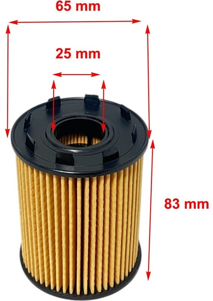 Fiat Punto Evo 1.3 D 51-55-66 Kw, 1.4 77-99 Kw 2008-2011 Tırnaklı Yağ Filtresi fiyatları