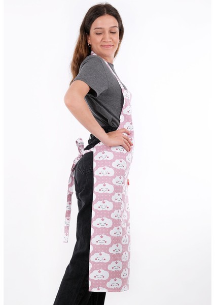 Şık ve kullanışlı mutfak önlüğü, rahat tasarım, dayanıklı ve güzel pembe renkli. modelleri