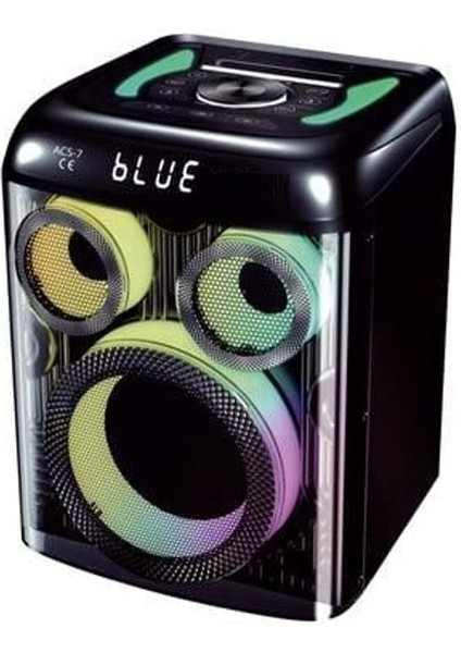 50w Bluetooth Hoparlör 8” Inç Speaker, Mikrofon, Rgb Yüksek