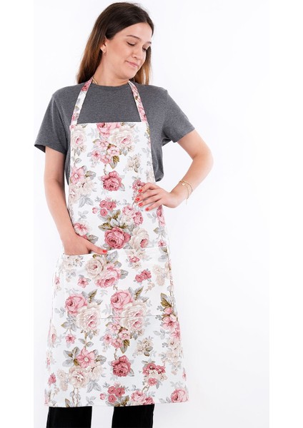 Şık ve kullanışlı mutfak önlüğü, pembe renk, 65x95 cm, pamuk polyester fiyatları