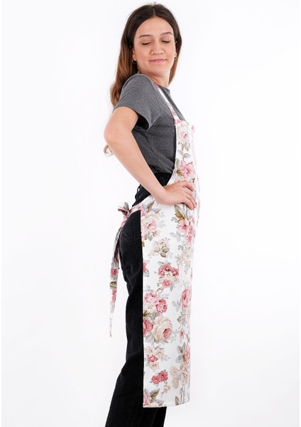 Şık ve kullanışlı mutfak önlüğü, pembe renk, 65x95 cm, pamuk polyester fırsatları