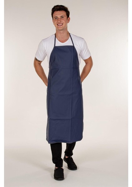 Beyaz PVC mutfak önlüğü 70x100 askılı şık ve kullanışlı mutfak aksesuarı