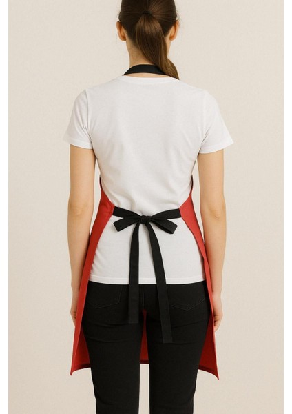 Kırmızı Unisex Mutfak Önlüğü, Keten, 85x60, Şık ve Koruyucu Tasarım modelleri