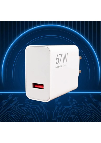 67W Turbo Şarj Aleti Şarj Cihazı Kablo Adaptör Set ve 2021 Sonrası Tüm Telefonlarda Uyumlu Hızlı Şarj Aleti Type C Şarj Aleti