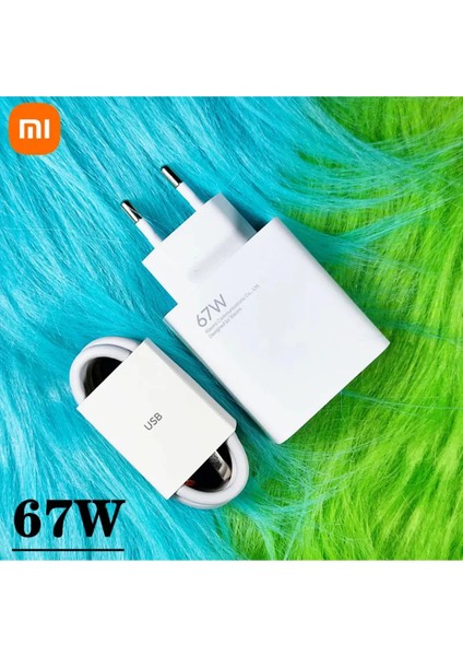 67W Turbo Şarj Aleti Şarj Cihazı Kablo Adaptör Set ve 2021 Sonrası Tüm Telefonlarda Uyumlu Hızlı Şarj Aleti Type C Şarj Aleti fırsatları