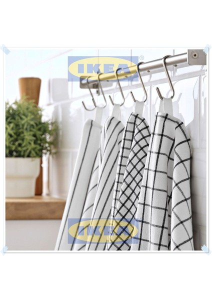 Beyaz Koyu Gri Kurulama Bezi, 45x60 cm, 4'lü Pamuk Set fiyatları