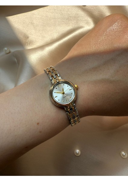 Retro Minimal Hasır Kordon Vintage Kadın Kol Saati Yuvarlak modelleri