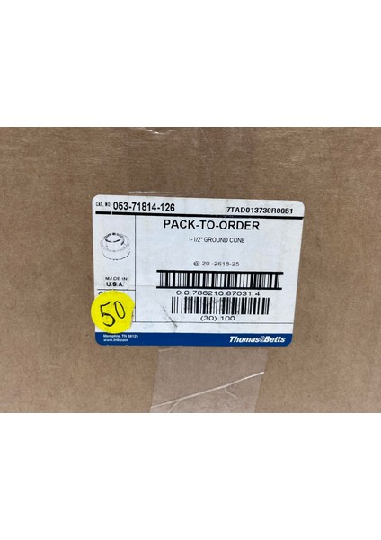 053-71814-126 1-1/2'' Çelik Topraklama Konisi (50 Adet) fırsatları