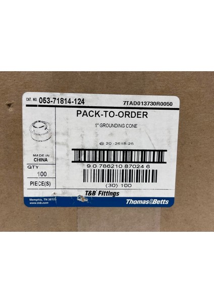 053-71814-124 1'' Çelik Topraklama Konisi (100 Adet) fırsatları