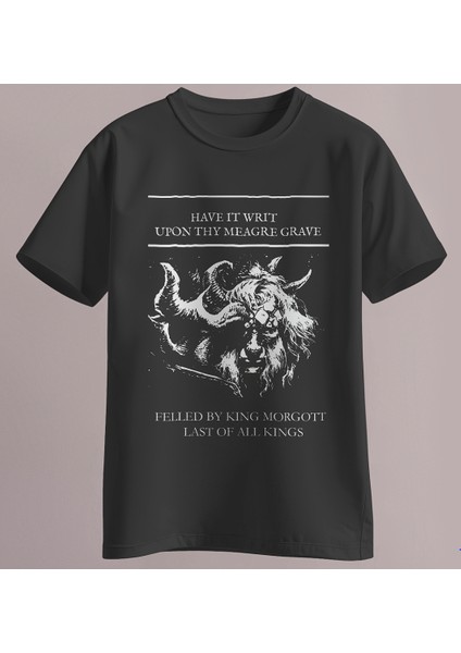 Elden Ring Morgott The Omen King Baskılı Regular Size Unisex Tişört