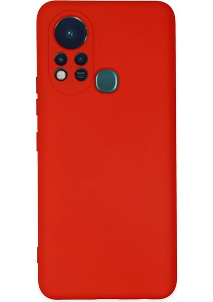 Infinix Hot 11S Kılıf Nano Içi Kadife Silikon - Kırmızı