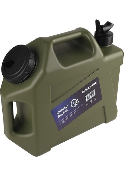 Galon Aır Pe Musluklu Su Bidonu 19 Litre Yeşil