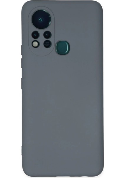 Infinix Hot 11S Kılıf Nano Içi Kadife Silikon - Gri