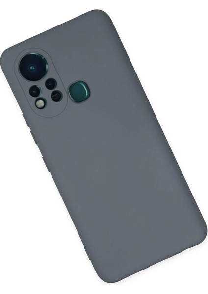Infinix Hot 11S Kılıf Nano Içi Kadife Silikon - Gri modelleri