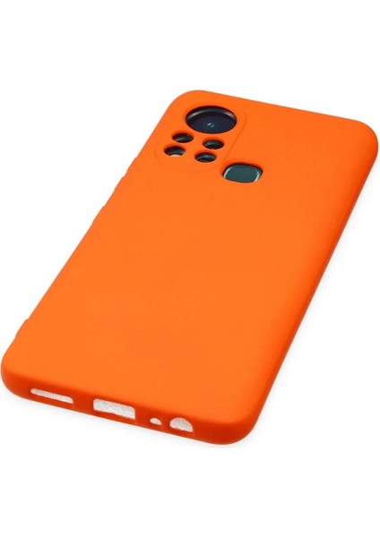 Infinix Hot 11S Kılıf Nano Içi Kadife Silikon - Turuncu fırsatları