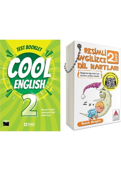 Team Elt 2. Sınıf Cool English Test Booklet ve Delta Resimli Ingilizce Dil Kartı Seti 2 Kitap