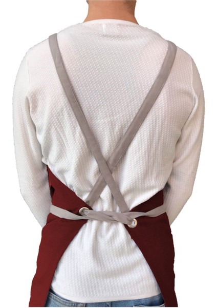 Şık Bordo Tasarım Önlük, Rahat ve Modern Kullanım İçin, 155x220, Pamuk Polyester indirimleri
