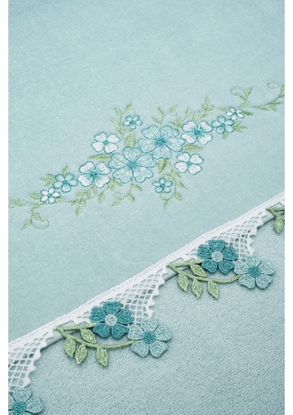 Kadife Nakışlı Çeyiz Havlusu 30x50, yumuşak ve şık dokusu ile günlük kullanım için ideal fiyatları