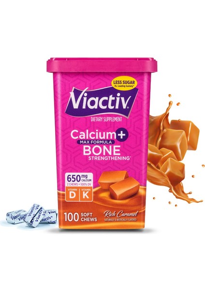 Calcium + Bone Strenghthenıng 650 Mg 100 Soft Chews