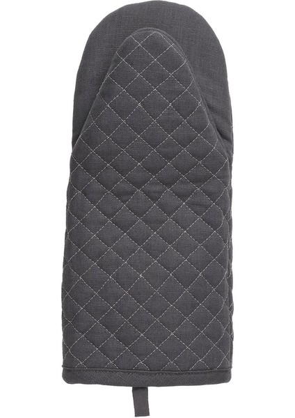 Gri Mutfak Eldiveni, 33 cm, dayanıklı keten, şık tasarım