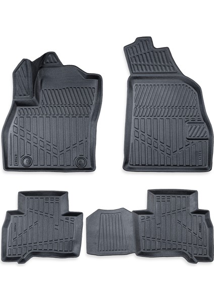 Fiat Fiorino 2007-2022 Arası Myk 3D Premium Havuzlu Oto Paspas Araca Özel