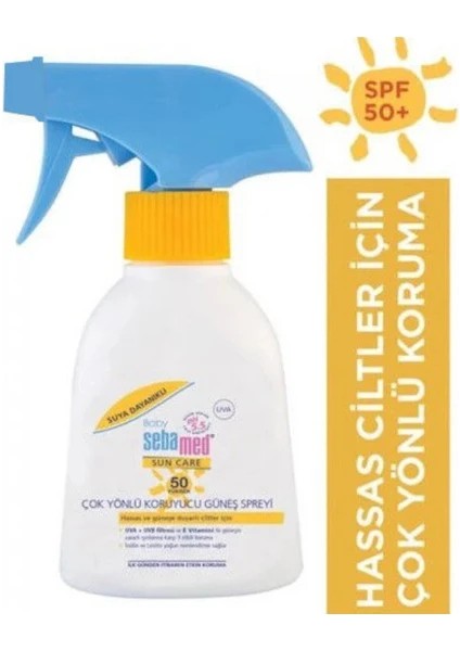 Sebamed Baby %98 Uva Korumalı Uvb Filtreli Çok Yönlü Koruyucu Çocuk Güneş Spreyi 50 Spf 200 ml