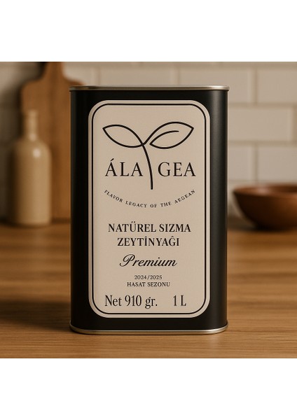 Ala Gea Soğuk Sıkım Naturel Sızma Premium Zeytinyağı 2024/2025 Hasat Sezonu 1 Lt