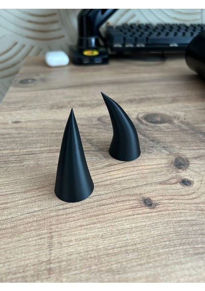 3D Kask Boynuzu – Siyah, 5.5 cm | Motosiklet, Bisiklet, Scooter Kask Aksesuarı modelleri