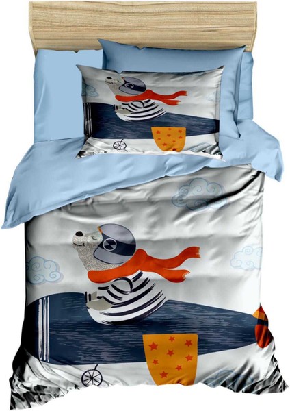 Dijital Baskılı 3d Pamuklu Yenidoğan Bebek Nevresim Takımı Fly Foggy