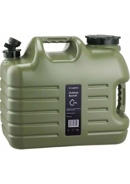 Galon Air Pe Musluklu Su Bidonu 24 Litre Green