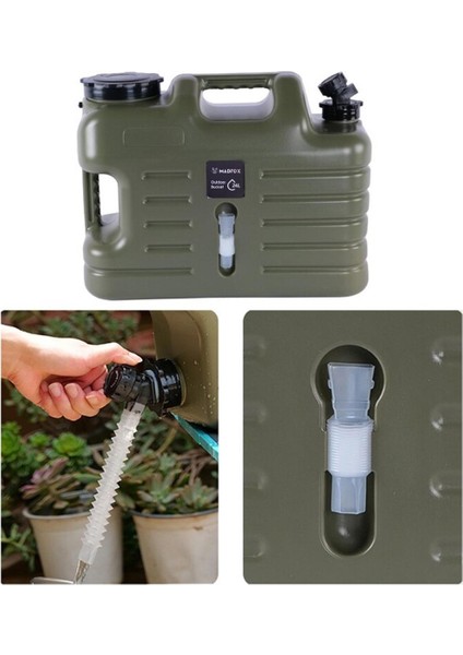 Galon Air Pe Musluklu Su Bidonu 24 Litre Green