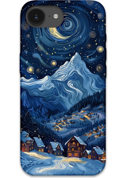 iPhone 16E Uyumlu Uzay Desenli Telefon Kılıfı + Ekran Koruyucu - 5857