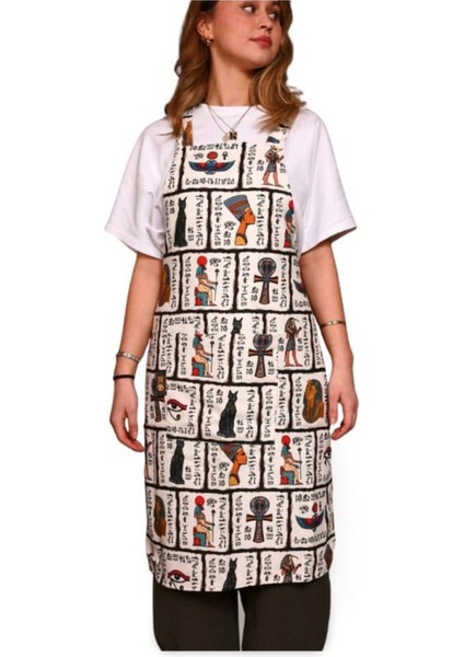 Çok Renkli Pamuk Polyester Mutfak Önlüğü 96x65 cm modelleri