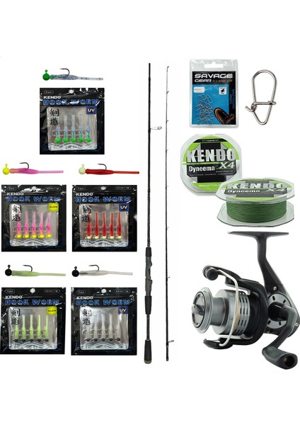 Yekoutdoor Hookworm Lrf Seti Okuma Epixor Ultra Light Game 213CM 1-8gr Olta Kamışı&okuma Revenger Rv-25 Fd Olta Makinesi