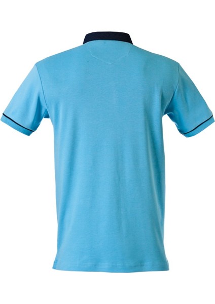 Polokoton % 100 Pamuk Polo Yaka Cepli Erkek T-Shirt – Mavi Renk, Kısa Kollu, Şık ve Rahat Yazlık Model fiyatları