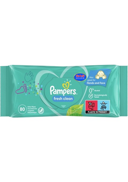 Prima Pampers Temiz ve Ferah Islak Bebek Havlusu 80'li