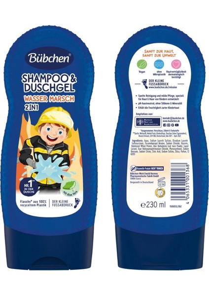 Çocuk Şampuan&duş Jeli 2 In 1 Wasser Marsch 230 ml