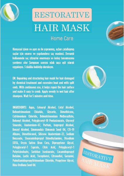Restorative Hair Mask 250 ml modelleri