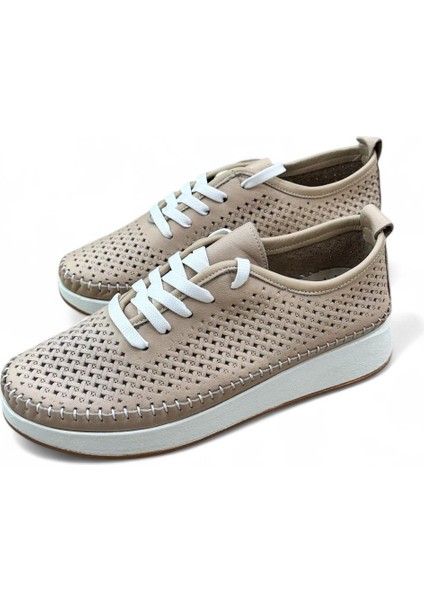 Hakiki Deri Ortopedik Taban Kadın Günlük Ayakkabı