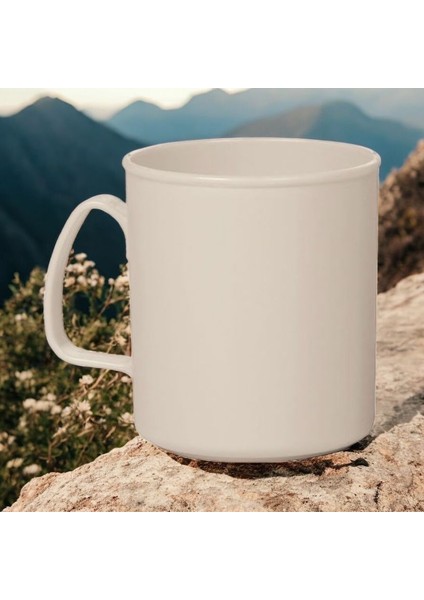 Plastik Kulplu Kupa Bardak Plastik Su, Meşrubat Bardağı 300ML 8,5(H)X7,5cm fiyatları