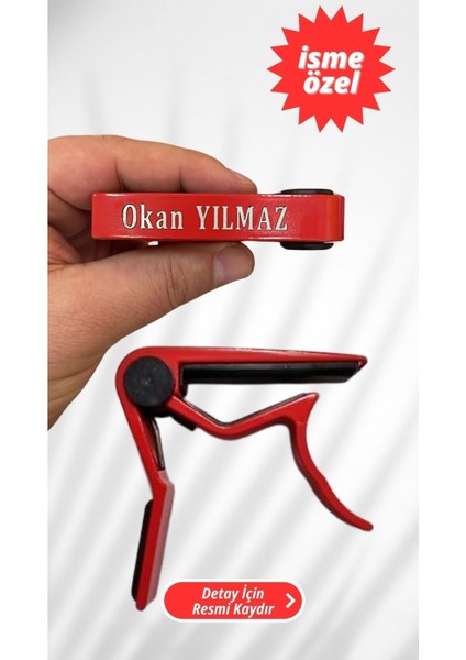 İsme Özel - SV75RD Kırmızı Gitar ve Bağlama Kaposu