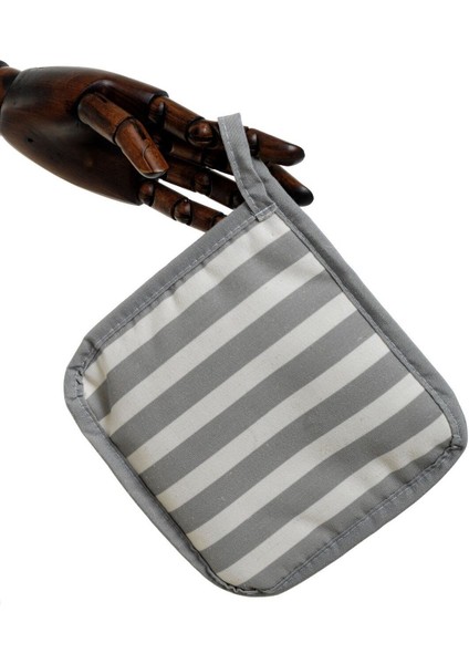 2'li Pamuk Keten Mutfak Eldiven Takımı, Gri, 18x18 ve 35x19 cm fiyatları